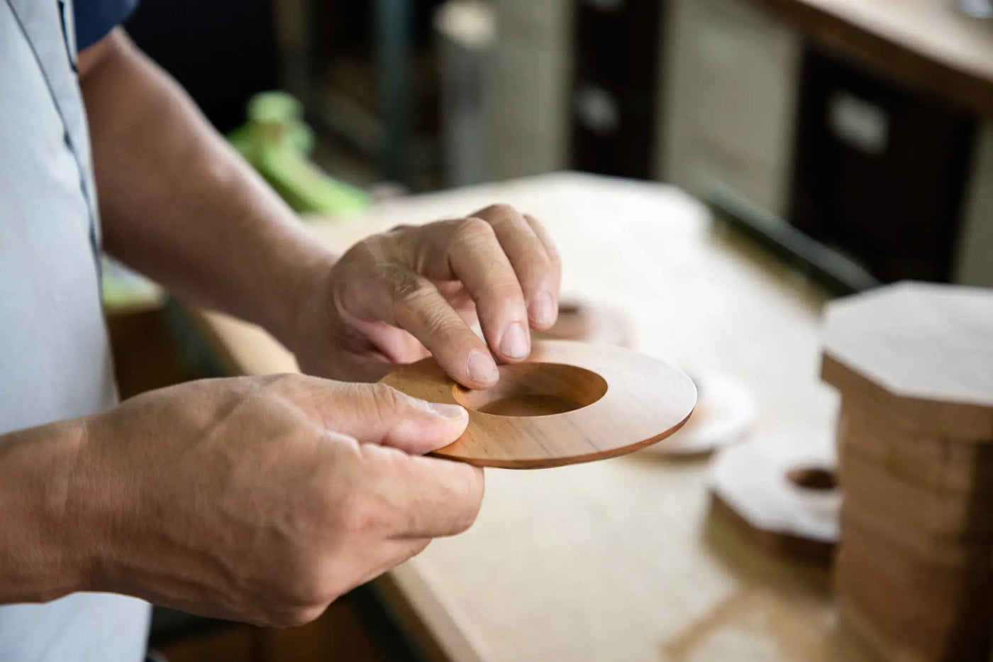 The Production of Sakura Wood Holders