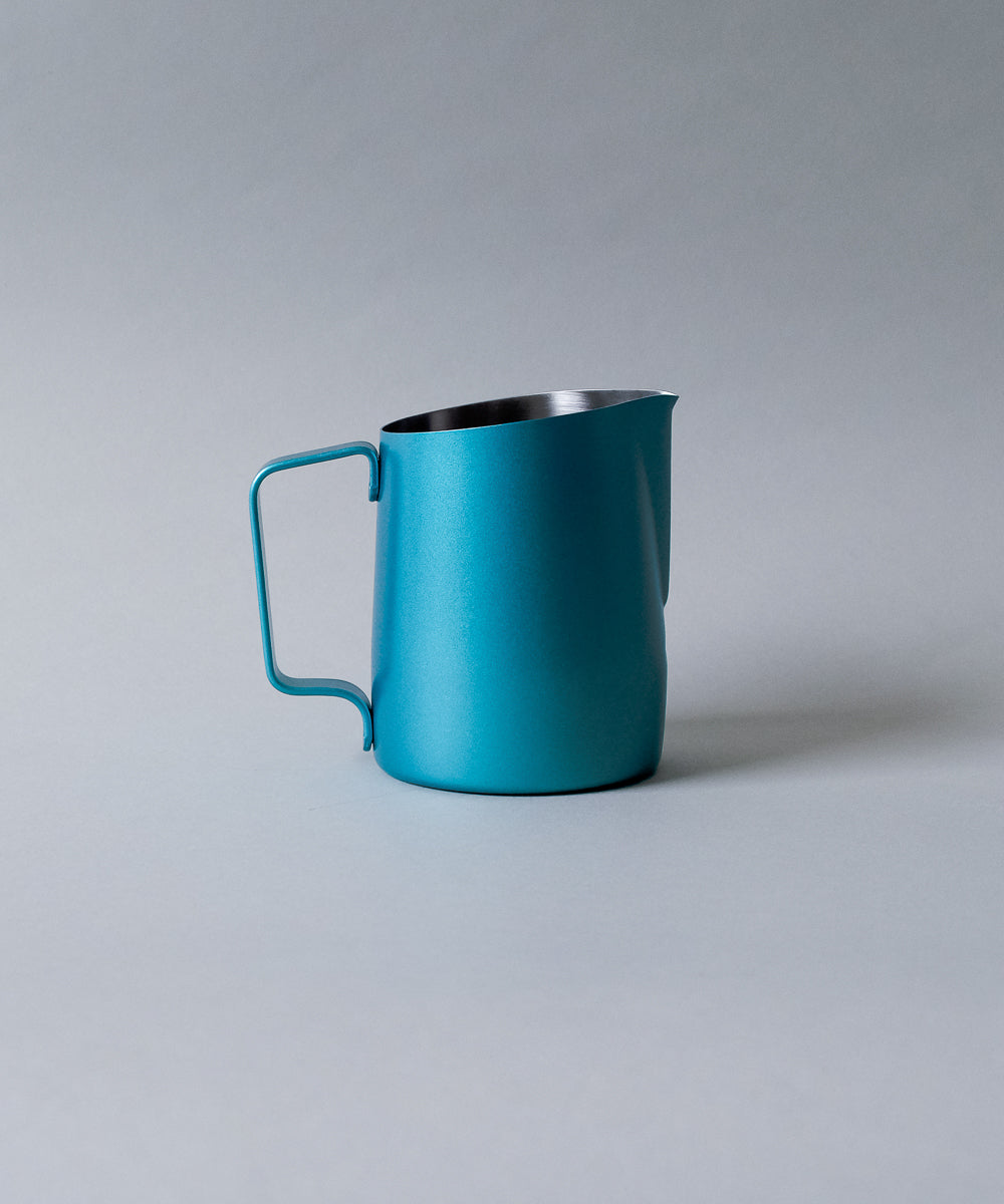17oz Latte Art Pitcher with Narrow Spout in Metallic Sapphire Blue 