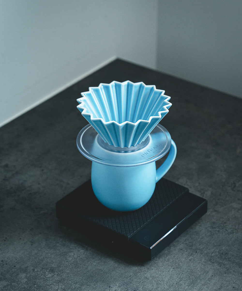 ORIGAMI Ceramic Brewing Set with Small Dripper + Resin Holder + Filter ...