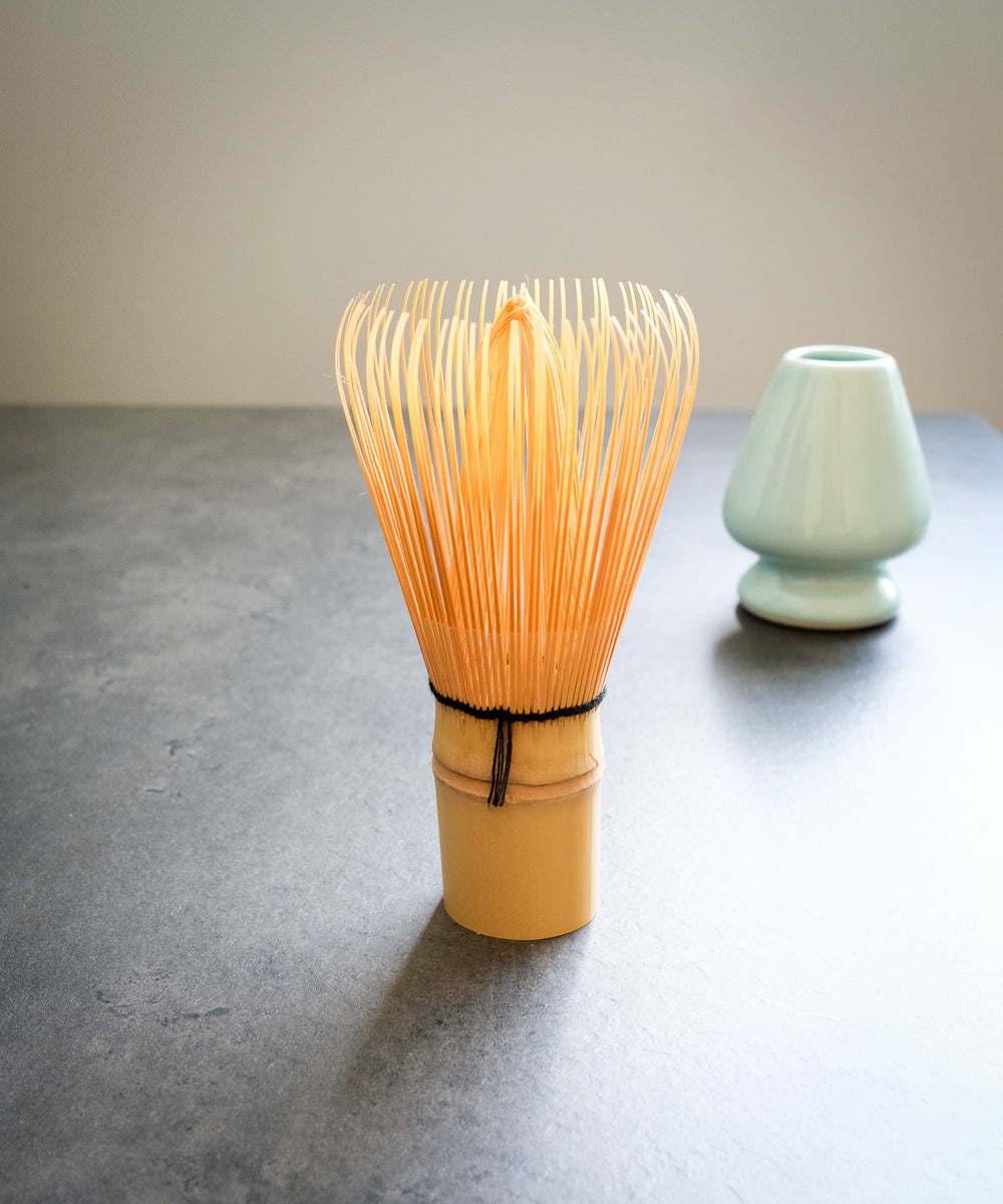 Matcha 2 piece set - Whisk rest with 80 Prong Bamboo Matcha Whisk ...
