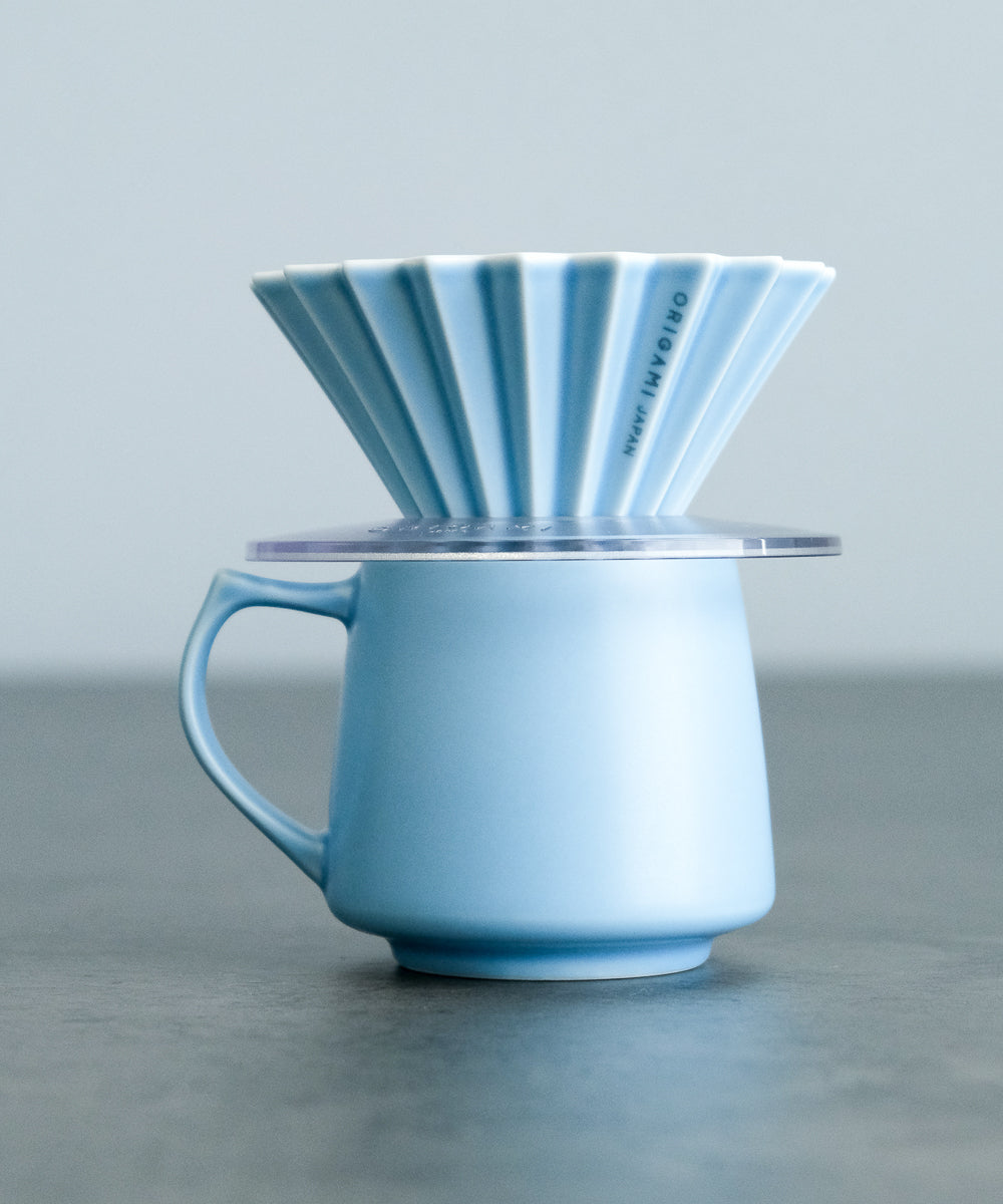 ORIGAMI Ceramic Brewing Set with Small Dripper + Resin Holder + Filter –  Slow Pour Supply