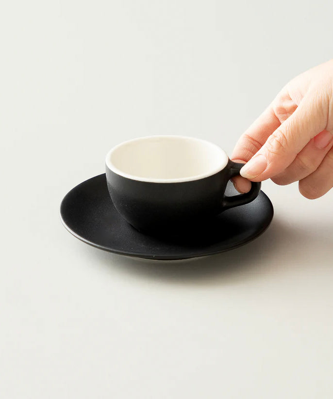 ORIGAMI 3oz Origami Espresso Cup and Saucer set – Slow Pour Supply