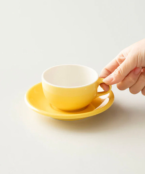 ORIGAMI 6oz Latte Art Cup and Saucer – Slow Pour Supply