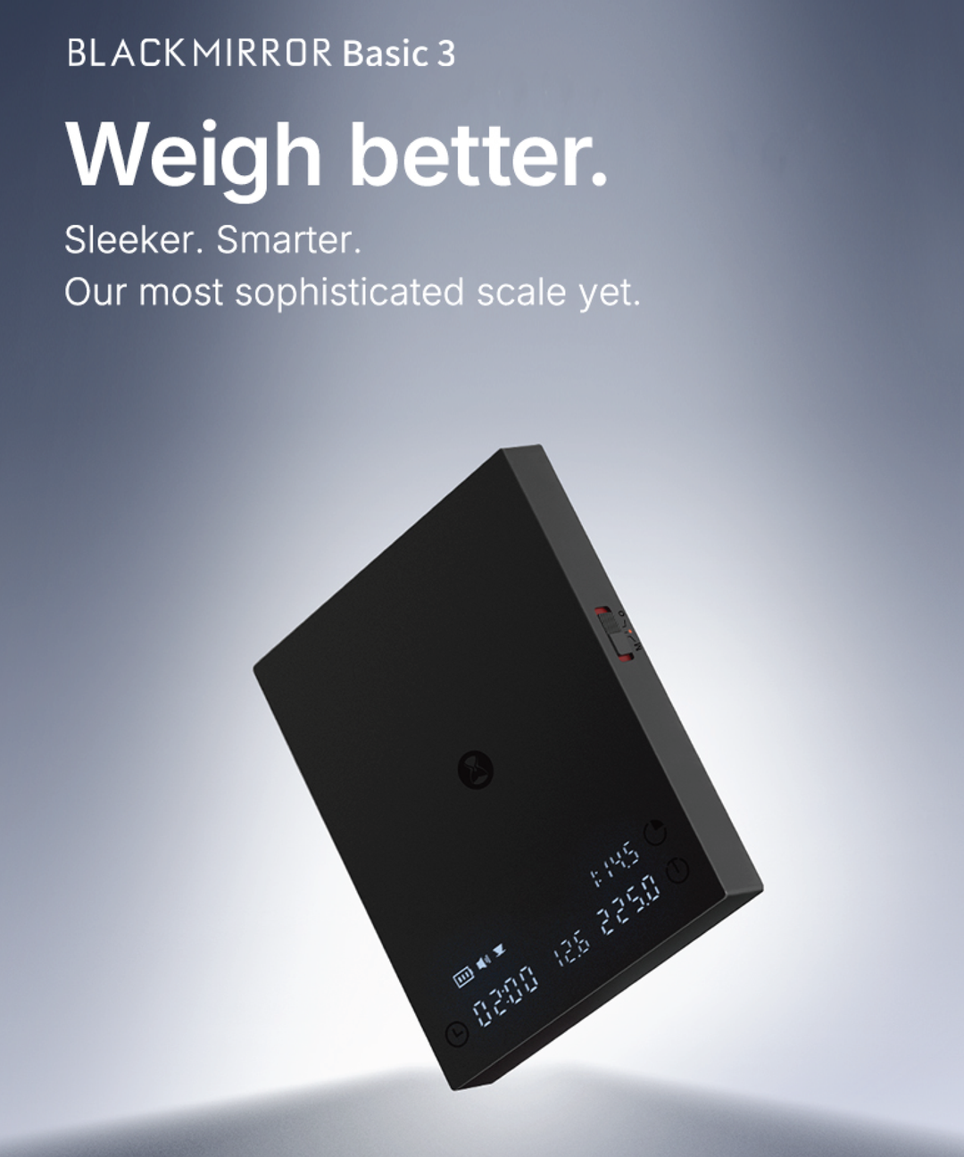 【2台セット】TIMEMORE Basic3 ブラック スケール TIMEMORE Black Mirror Basic 3 Weighing Panel with Flow Rate and