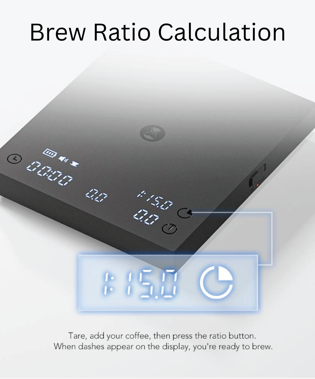 TIMEMORE Black Mirror Basic 3 Weighing Panel with Flow Rate and 